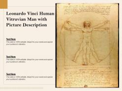 Leonardo vinci human vitruvian man with picture description