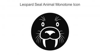 Leopard Seal Animal Monotone Icon In Powerpoint Pptx Png And Editable Eps Format