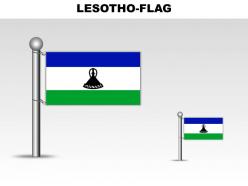 Lesotho country powerpoint flags