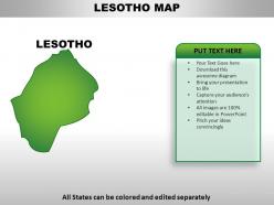 Lesotho country powerpoint maps