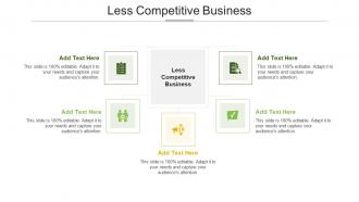 Less Competitive Business Ppt Powerpoint Presentation Outline Designs Download Cpb