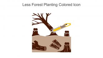 Less Forest Planting Colored Icon In Powerpoint Pptx Png And Editable Eps Format