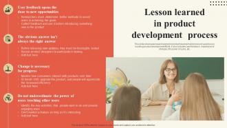 Lesson Learned In Product Development Process