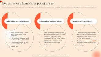 Lessons To Learn From Netflix Pricing OTT Platform Marketing Strategy For Customer Strategy SS V
