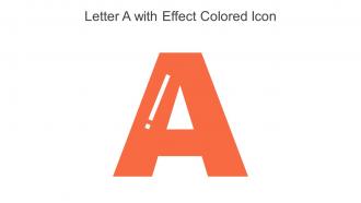 Letter A With Effect Colored Icon In Powerpoint Pptx Png And Editable Eps Format