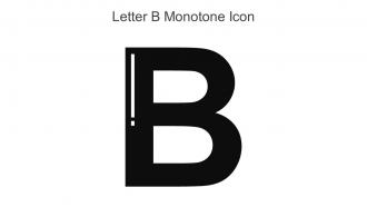 Letter B Monotone Icon In Powerpoint Pptx Png And Editable Eps Format