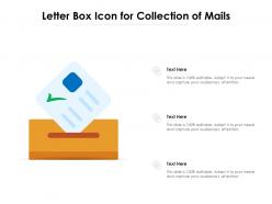 Letter box icon for collection of mails
