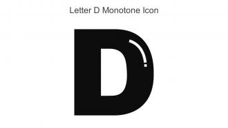 Letter D Monotone Icon In Powerpoint Pptx Png And Editable Eps Format