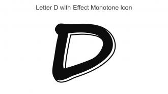 Letter D With Effect Monotone Icon In Powerpoint Pptx Png And Editable Eps Format
