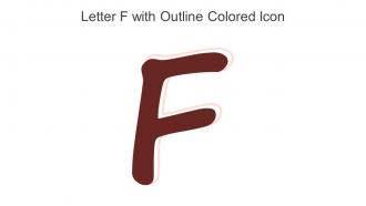 Letter F With Outline Colored Icon In Powerpoint Pptx Png And Editable Eps Format