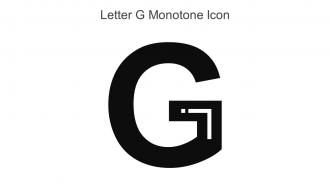 Letter G Monotone Icon In Powerpoint Pptx Png And Editable Eps Format