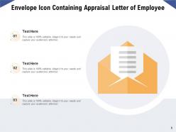 Letter Icon Appointment Busines Agreement Appraisal Document Information