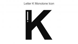 Letter K Monotone Icon In Powerpoint Pptx Png And Editable Eps Format
