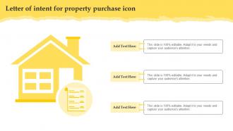 Letter Of Intent For Property Purchase Icon