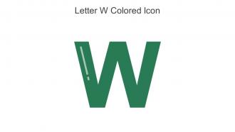 Letter W Colored Icon In Powerpoint Pptx Png And Editable Eps Format