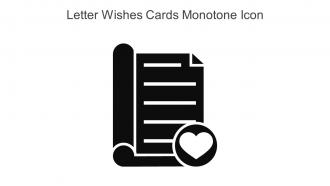 Letter Wishes Cards Monotone Icon In Powerpoint Pptx Png And Editable Eps Format