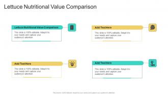 Lettuce Nutritional Value Comparison In Powerpoint And Google Slides Cpb