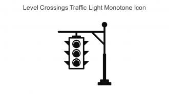 Level Crossings Traffic Light Monotone Icon In Powerpoint Pptx Png And Editable Eps Format