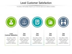 Level customer satisfaction ppt powerpoint presentation professional information cpb