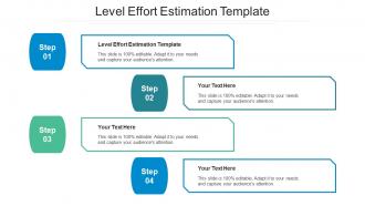 Level effort estimation template ppt powerpoint presentation infographics display cpb