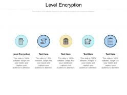 Level encryption ppt powerpoint presentation ideas graphics download cpb