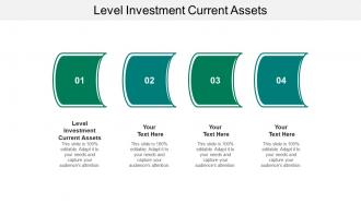 Level investment current assets ppt powerpoint presentation icon example cpb