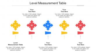 Level Measurement Table Ppt Powerpoint Presentation Microsoft Cpb