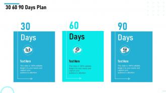 Level of automation 30 60 90 days plan ppt slides layout