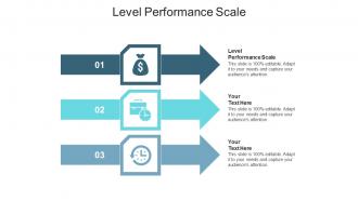 Level performance scale ppt powerpoint presentation gallery design inspiration cpb