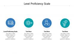 Level proficiency scale ppt powerpoint presentation gallery brochure cpb