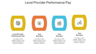 Level Provider Performance Pay Ppt Powerpoint Presentation Portfolio Master Slide Cpb