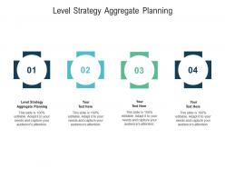 Level strategy aggregate planning ppt powerpoint presentation portfolio maker cpb