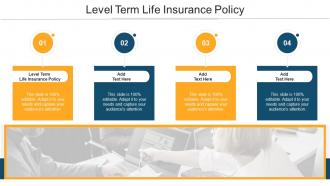 Level Term Life Insurance Policy In Powerpoint And Google Slides Cpb