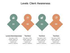 Levels client awareness ppt powerpoint presentation styles layout cpb