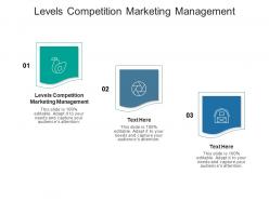 Levels competition marketing management ppt powerpoint presentation gallery graphics cpb