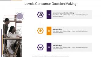 Levels Consumer Decision Making In Powerpoint And Google Slides Cpb