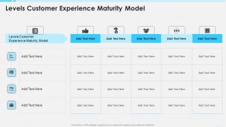 Levels Customer Experience Maturity Model In Powerpoint And Google Slides Cpb