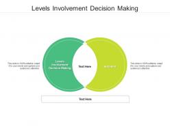 Levels involvement decision making ppt powerpoint presentation styles infographic template cpb