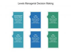 Levels managerial decision making ppt powerpoint presentation outline design inspiration cpb
