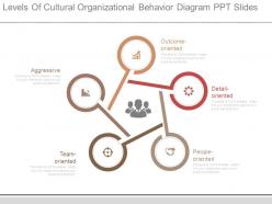 Levels of cultural organizational behavior diagram ppt slides