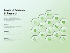 Levels of evidence in research ppt powerpoint presentation ideas diagrams