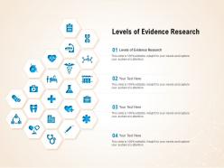 Levels of evidence research ppt powerpoint presentation pictures portfolio