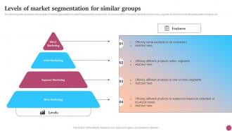 Levels Of Market Segmentation For Similar Strategic Micromarketing Adoption Guide MKT SS V