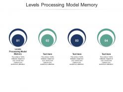 Levels processing model memory ppt powerpoint presentation gallery slides cpb