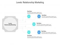 Levels relationship marketing ppt powerpoint presentation gallery maker cpb
