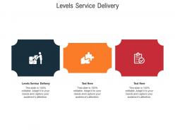 Levels service delivery ppt powerpoint presentation model aids cpb