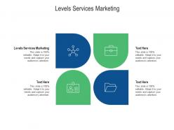 Levels services marketing ppt powerpoint presentation slides outline cpb