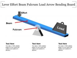 Lever effort beam fulcrum load arrow bending board