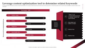 Leverage Content Optimization Tool To Determine Real Time Marketing Guide For Improving