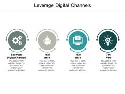 Leverage digital channels ppt powerpoint presentation ideas display cpb